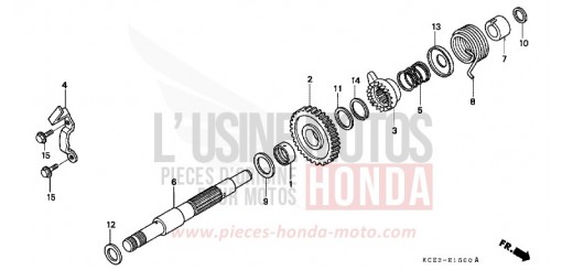 KICK STARTER SPINDLE XR250R4 de 2004